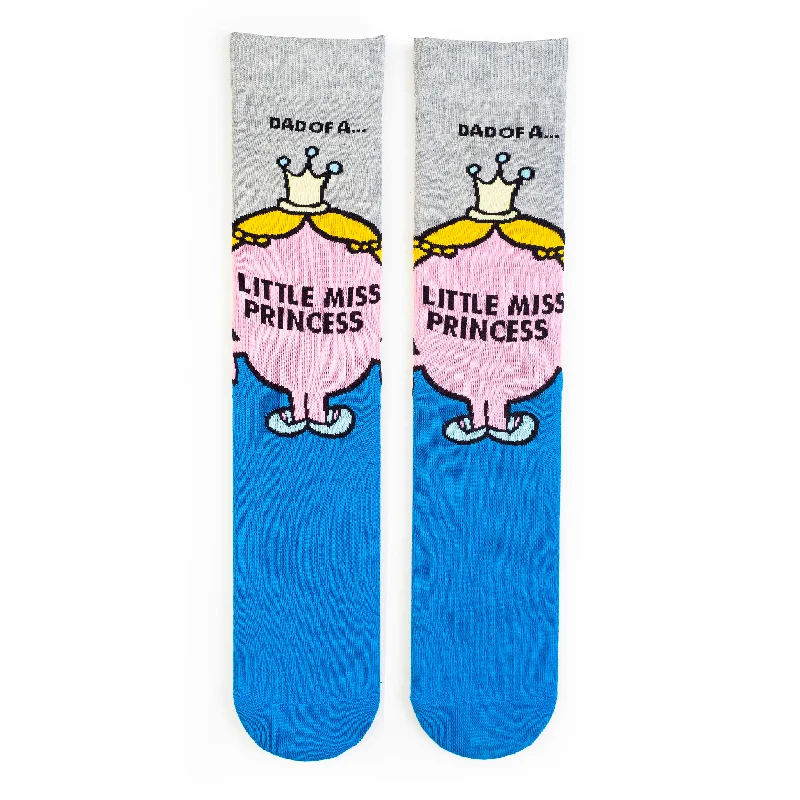 Dad of a Little Miss Princess Adult Socks