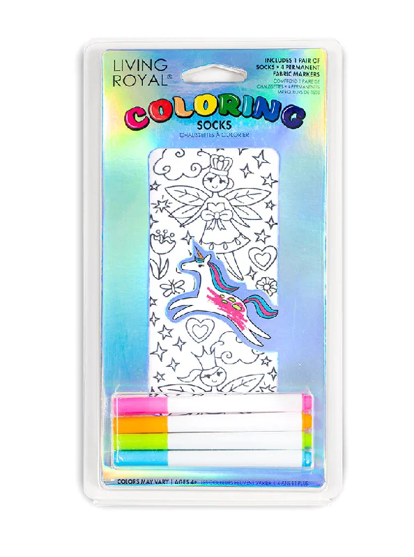 Fairy Princess Coloring Sock