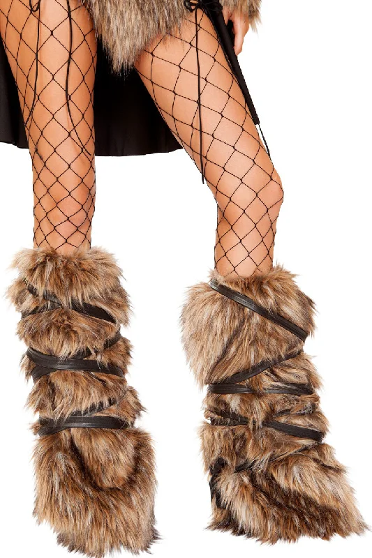 Faux Fur Viking Legwarmers