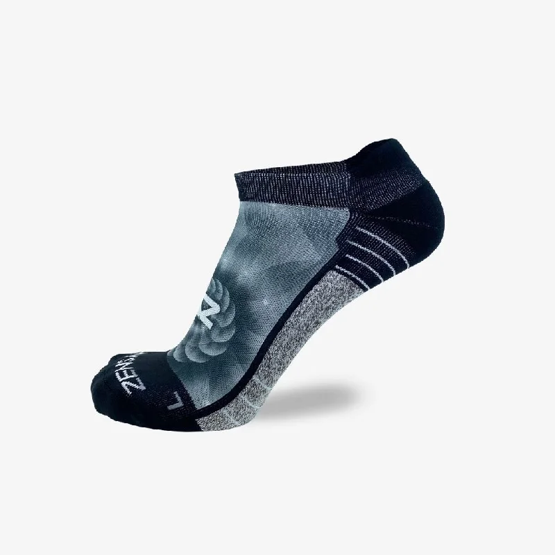 Fibonacci Spiral Running Socks (No Show)