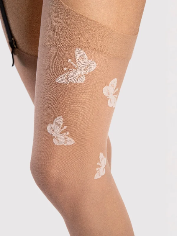 FiORE Farfalle Patterned Stockings 20 Denier