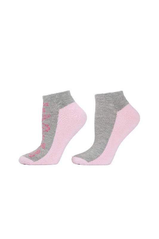 Floral Striped Socks - 2 Pair Pack