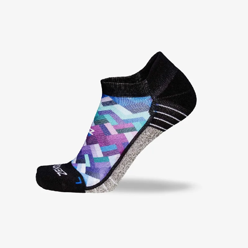 Geo Waves Socks (No-Show)