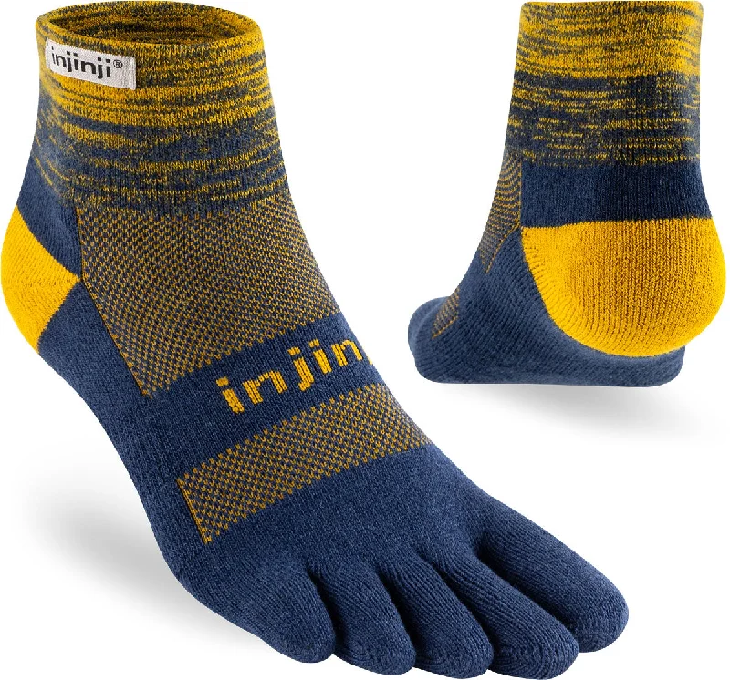 Injinji Men's Mid-Weight Trail Run Mini-Crew Toe Socks (INJ-TR-MC)