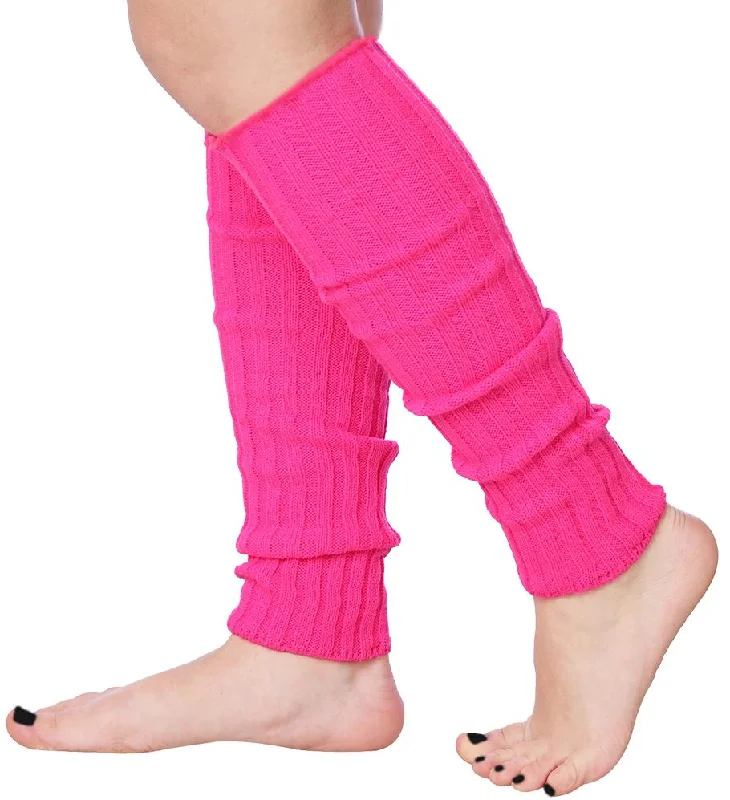 Isadora Paccini 80s Women's Ribbed Leg Warmers for Party Sports Accessories