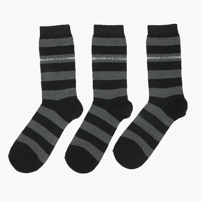 Men's Lycra Sock Pack of 3 - Grey