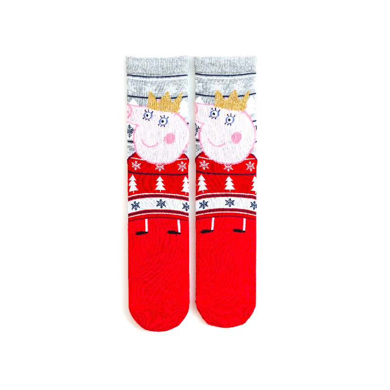 Mummy Pig Christmas Adult Socks (UK 4-7.5)