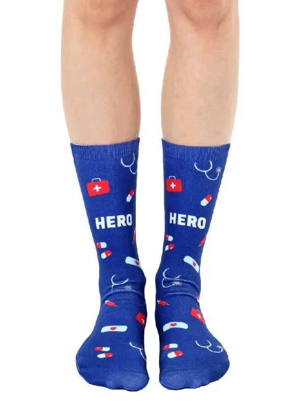 Nurse Hero Crew Socks