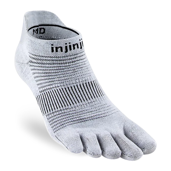 Run Lightweight CoolMax No Show Ankle Socks - by Injinji