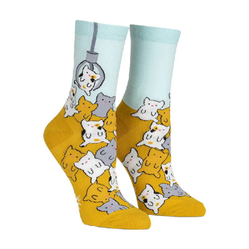 Sock It To Me Women's Crew Socks - Cat Claw