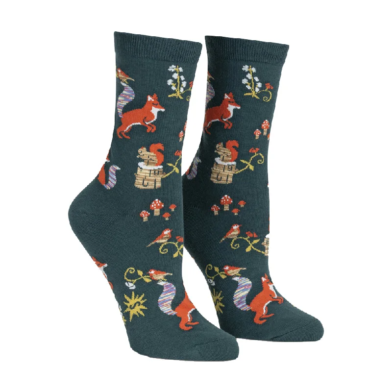 Sock It To Me Women's Crew Socks - Foxy, I Think I Love You