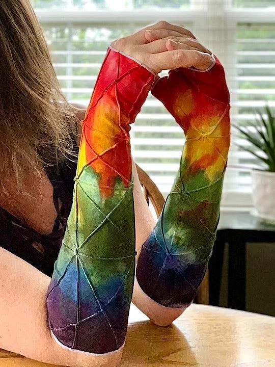 Tie Dye | Fingerless Glove Arm Warmers