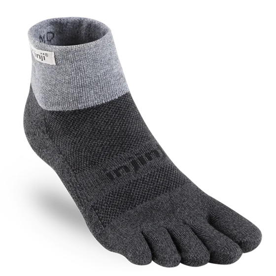 Trail Midweight Mini-Crew Ankle Socks by Injinji